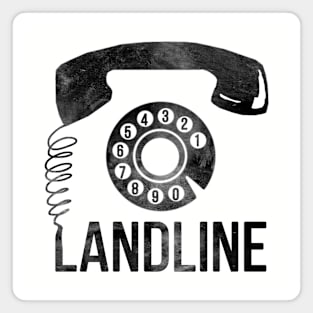 Landline (black version) Magnet